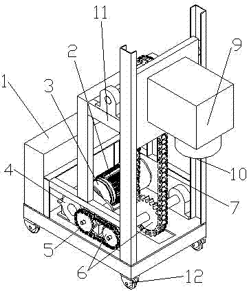 A high-efficiency ground rod installation power device with impact force measurement function