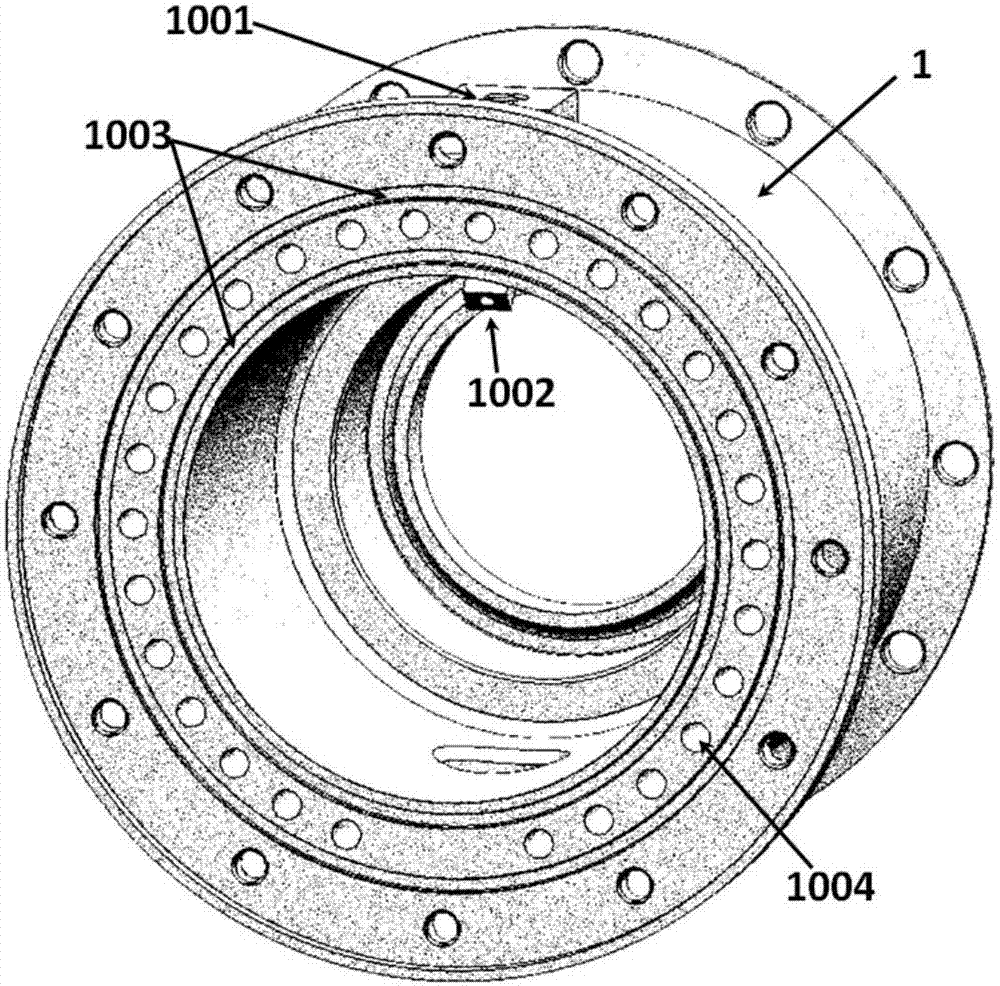 Sealing structure capable of achieving bearing cavity-sharing and bearing external cavity pressure equalizing