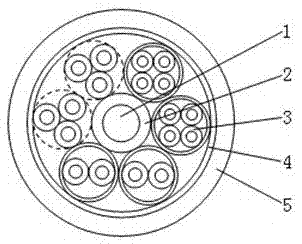 Light spring cable and production method thereof