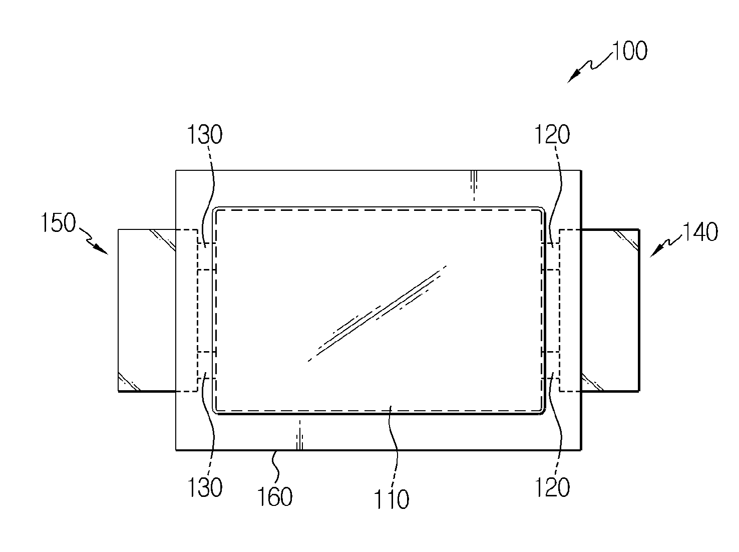 Secondary Battery Of Improved Lead Structure