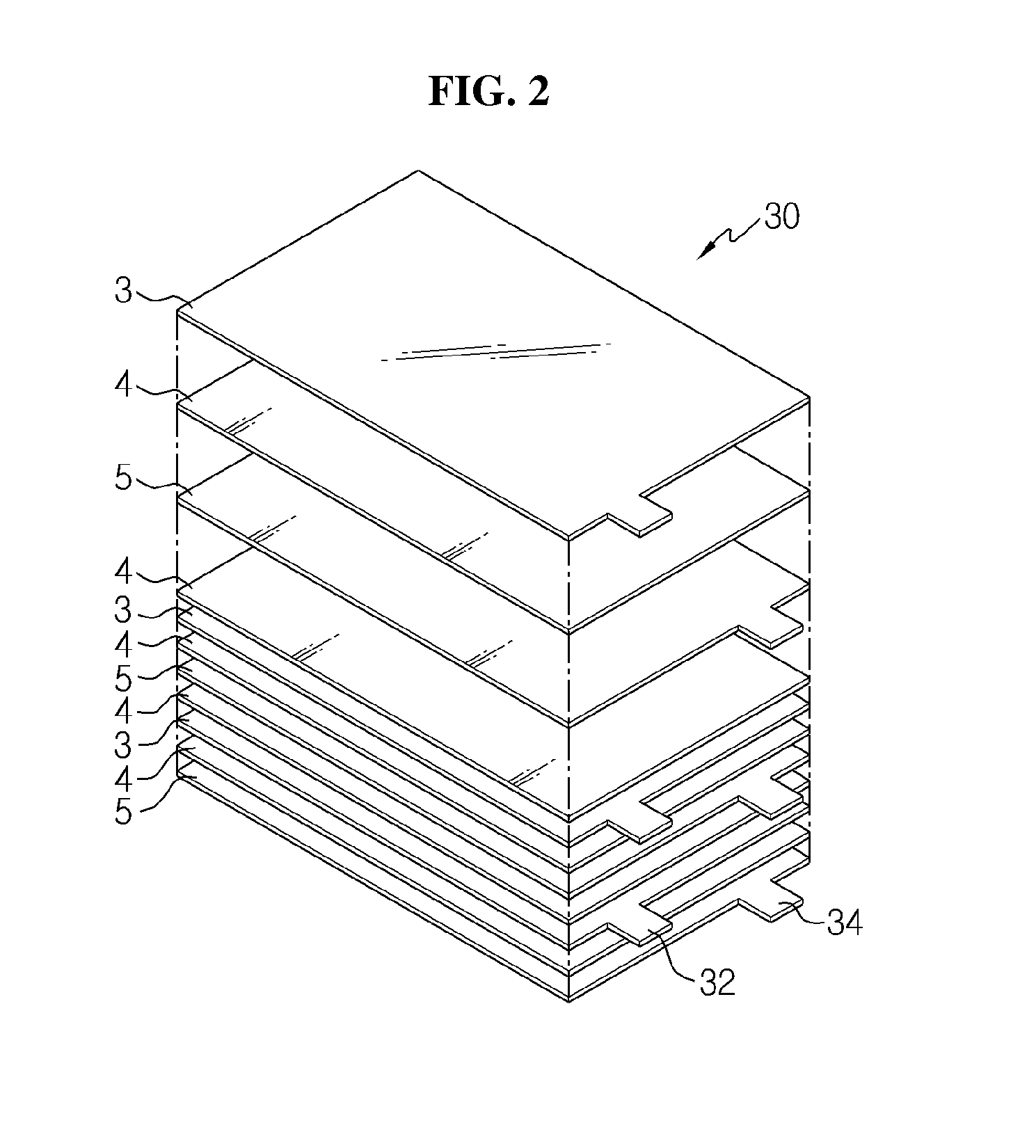 Secondary Battery Of Improved Lead Structure
