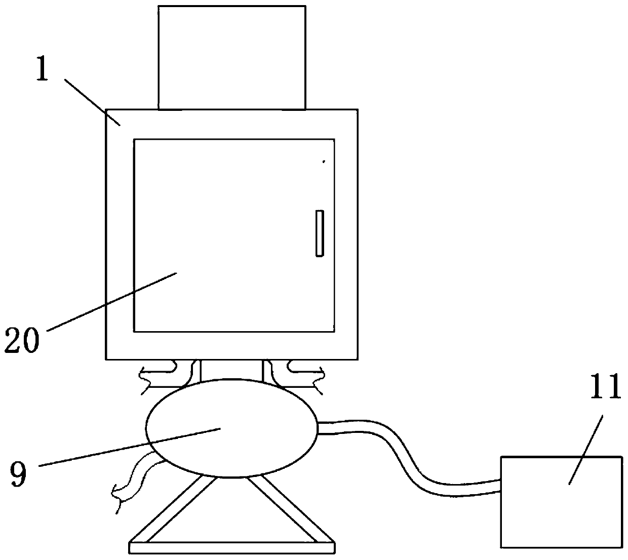 Environment-friendly material placing equipment for leather clean production