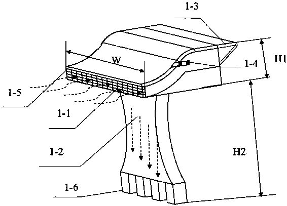 Rear-mounted bus engine compartment heat radiation device and mounting mode thereof