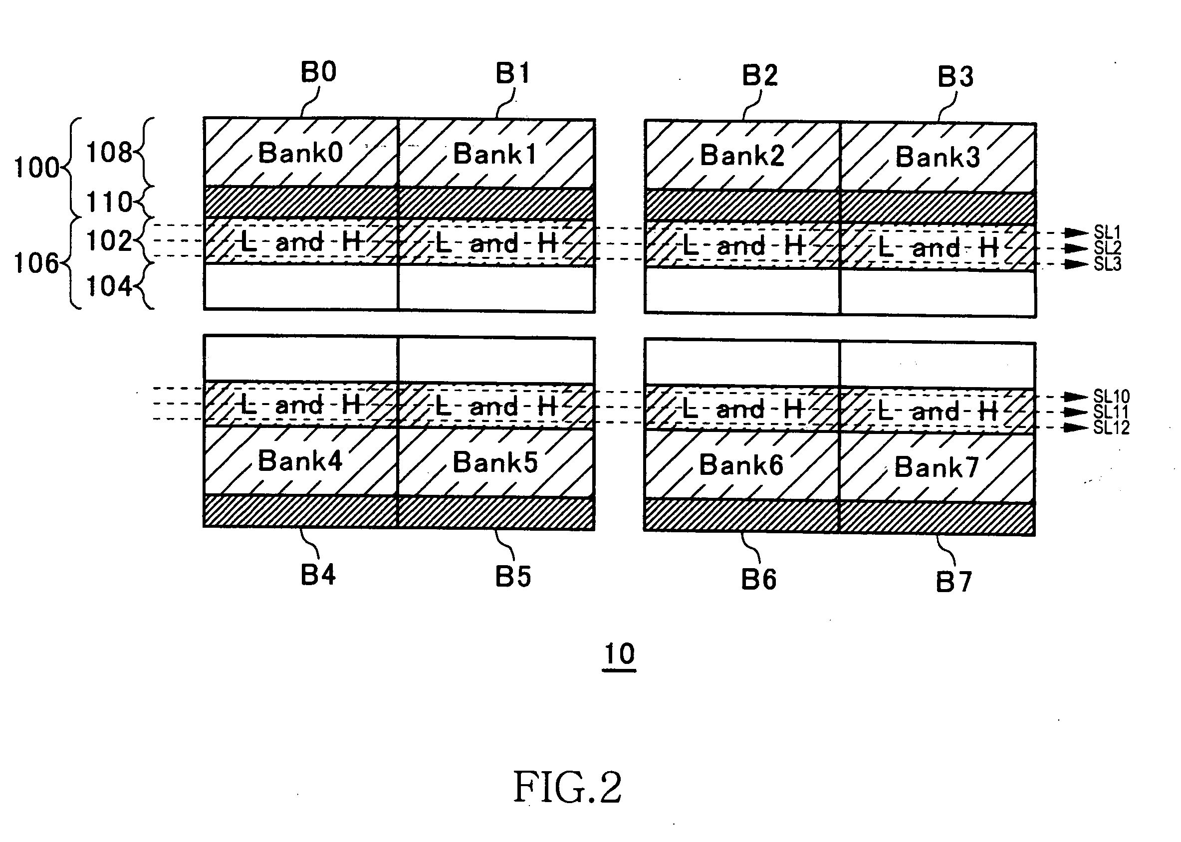 Semiconductor memory device having regular area and spare area