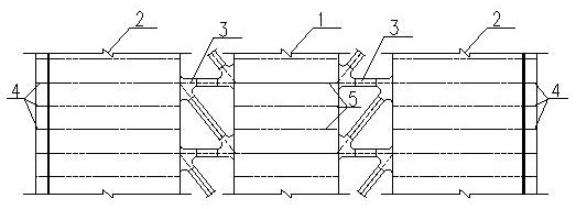 Novel horizontal and longitudinal connecting system for three-split type steel box girder