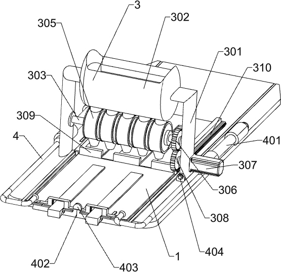 A rice cake quantitative cutting equipment