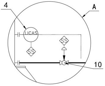 An elastic support load control device and control method for a water-gas separator