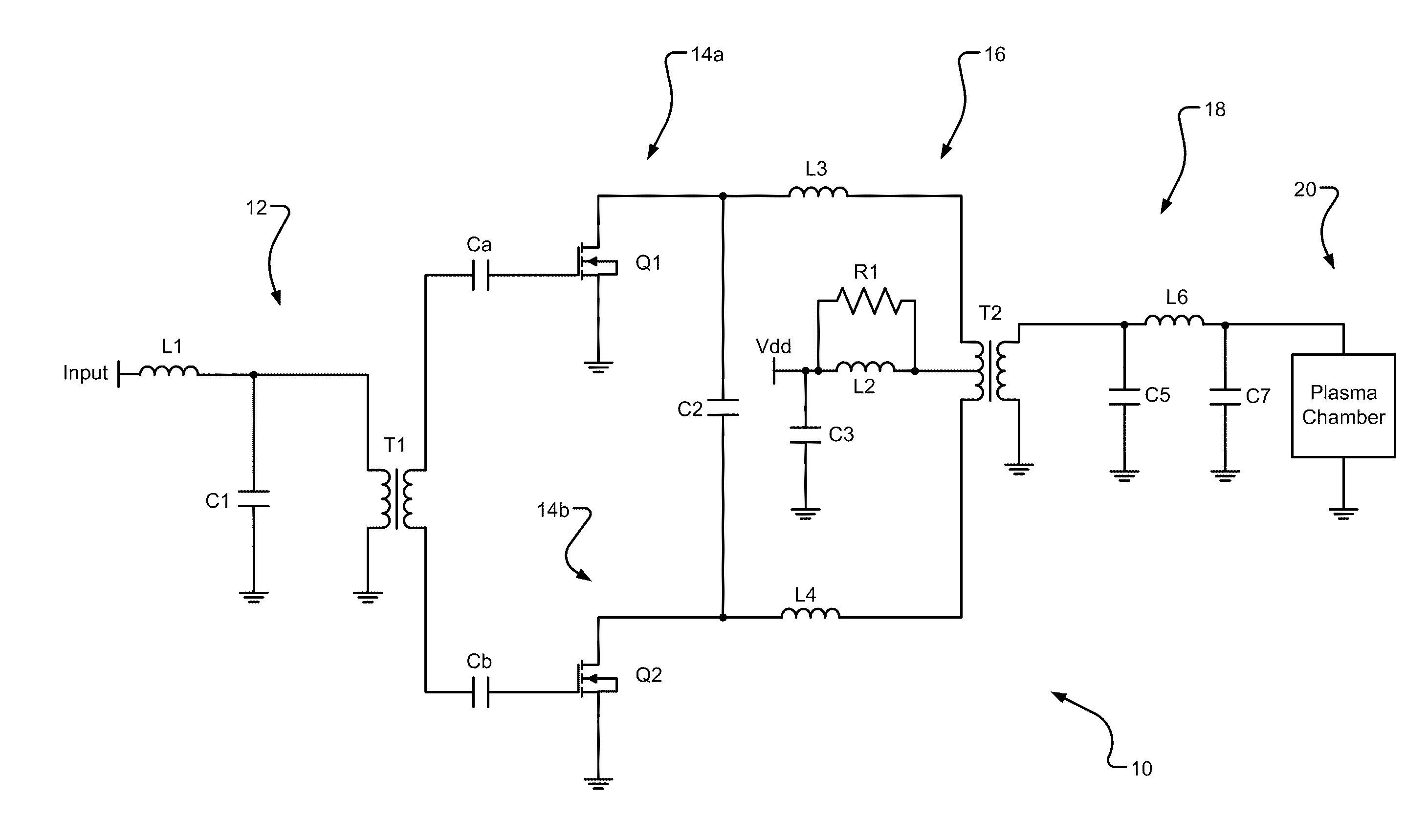 Variable class characteristic amplifier
