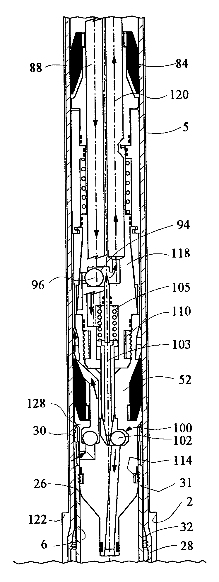 Method and system for tubing a borehole in single diameter