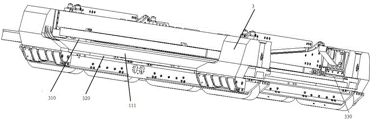 Medium and low speed magnetic levitation train air gas detection system and method
