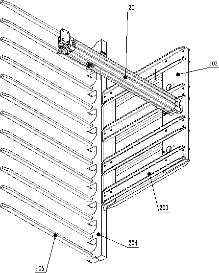 Whole-layer stacking clamp