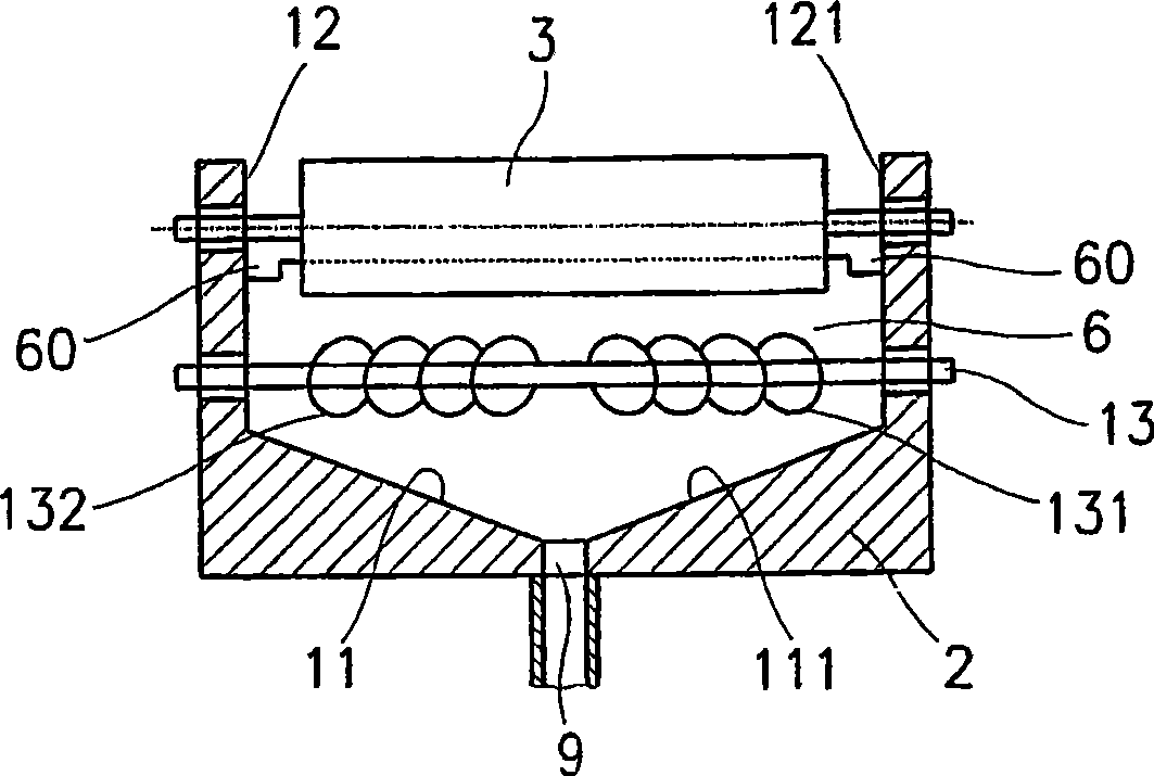 Device for production of nanofibres through electrostatic spinning of polymer solutions