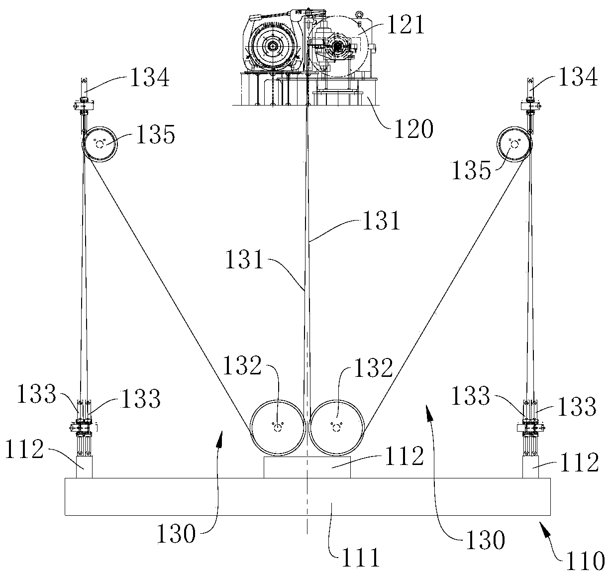 Anti-shaking device and crane