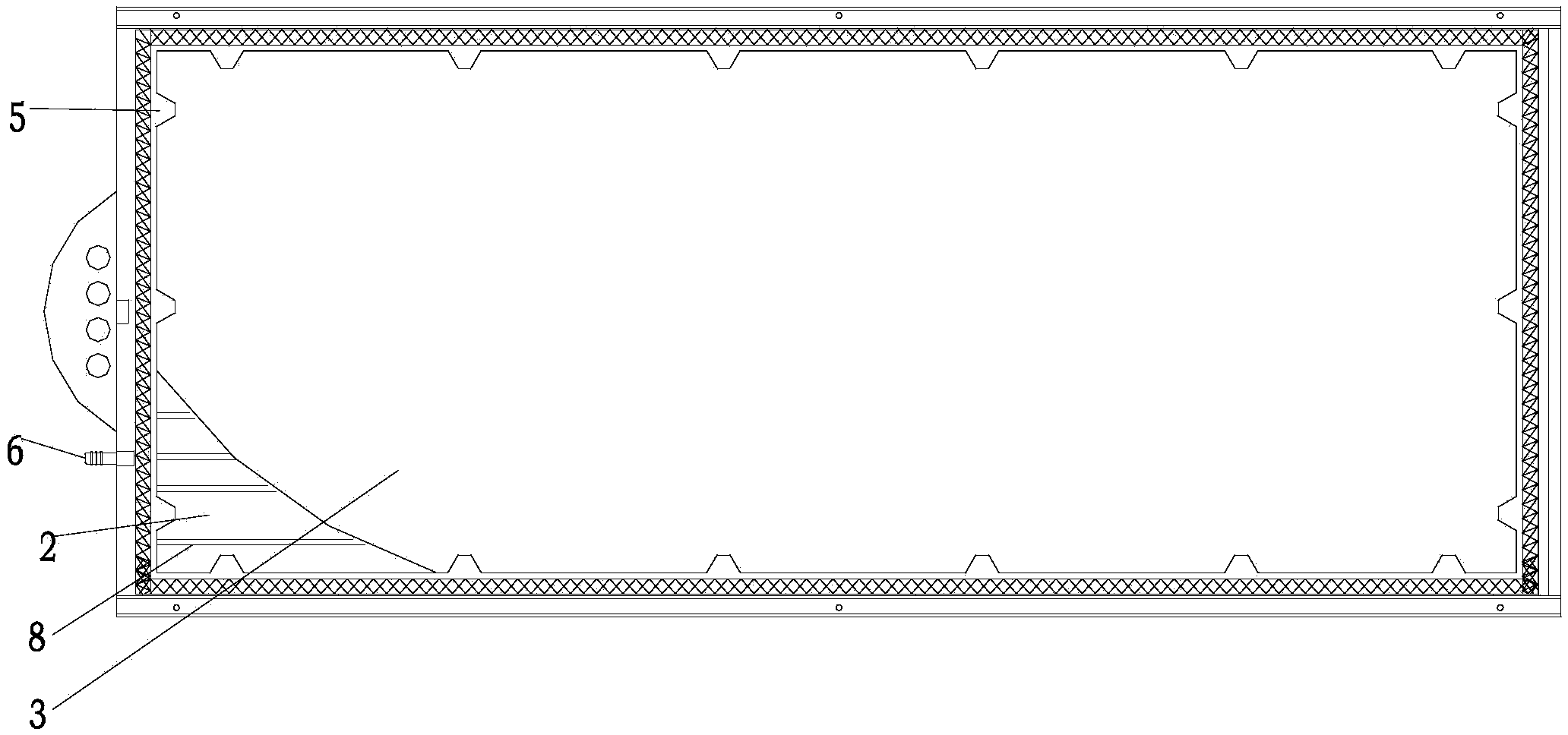 Split type flat membrane