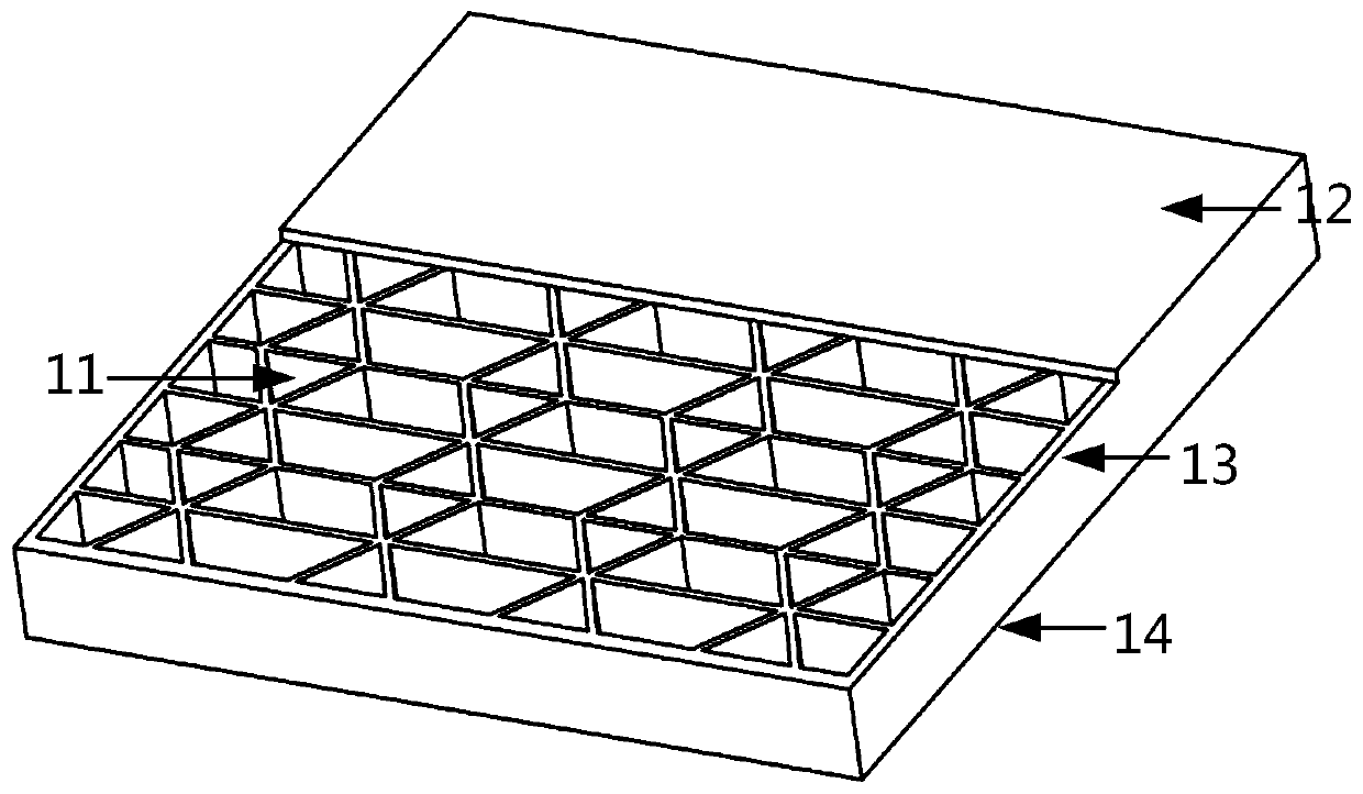 Novel cell honeycomb buffering device capable of improving multidirectional bearing and energy absorbing efficiency