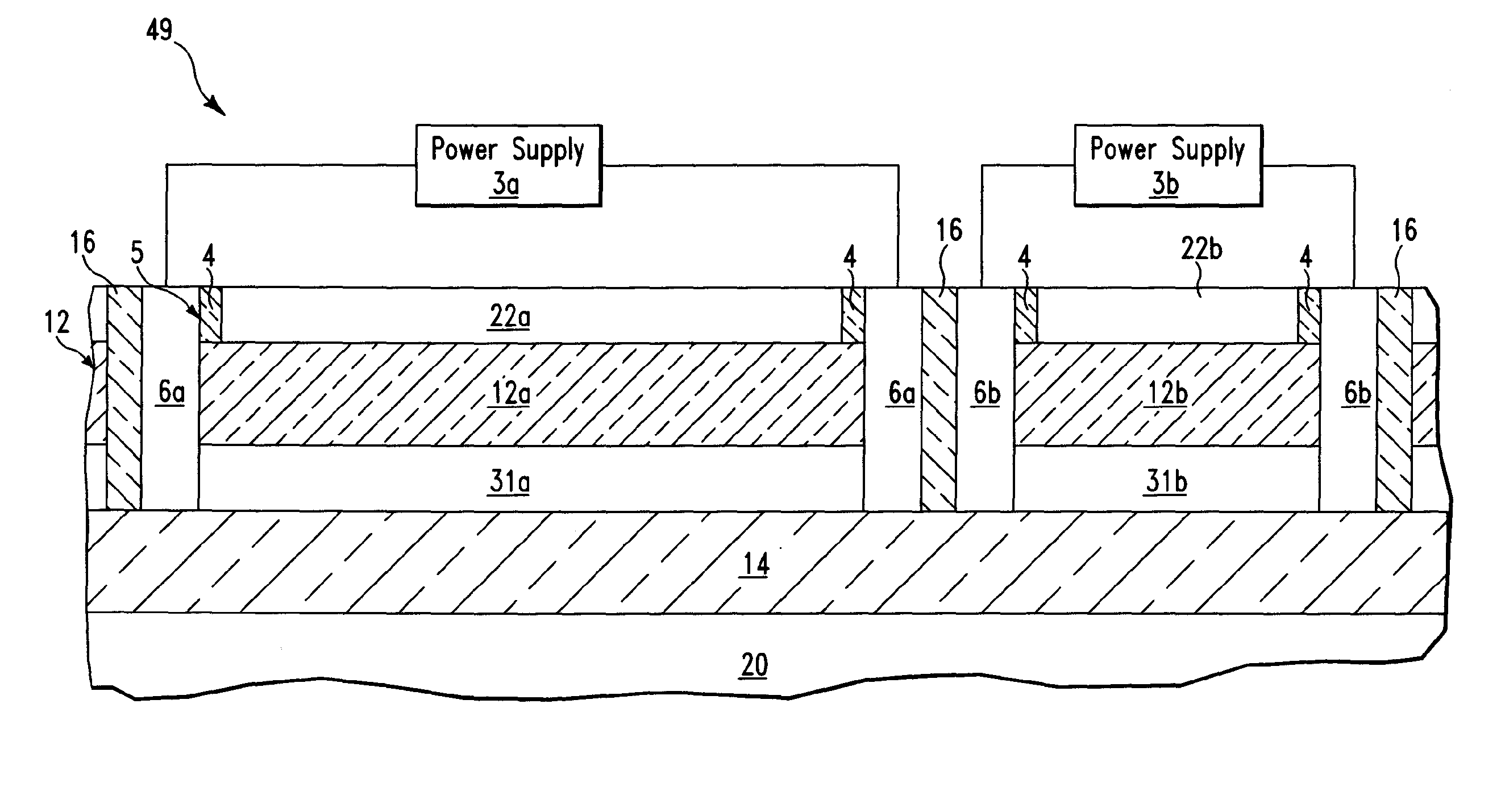 Heater for annealing trapped charge in a semiconductor device