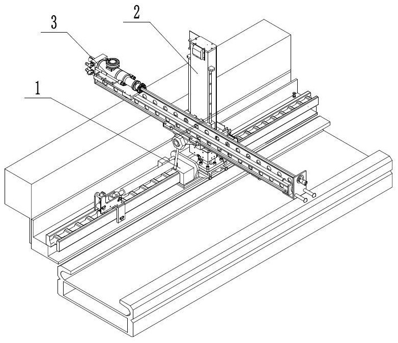 A hydraulic fully mechanized fault rock drilling equipment