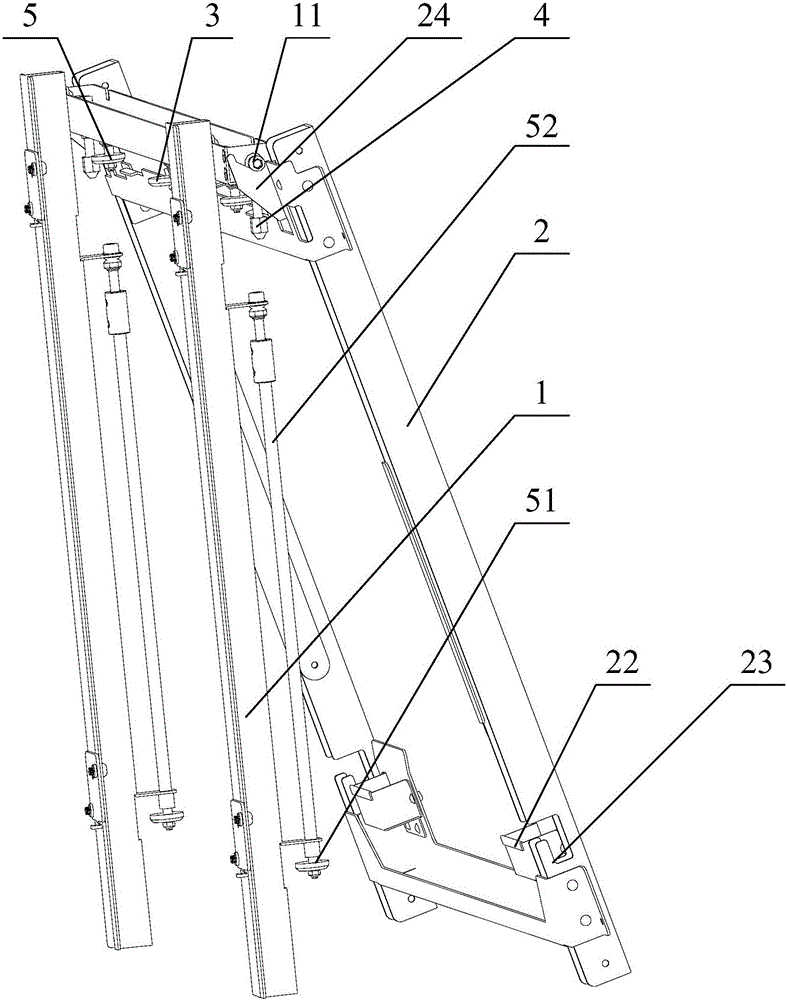 Turnover device and combined screen system