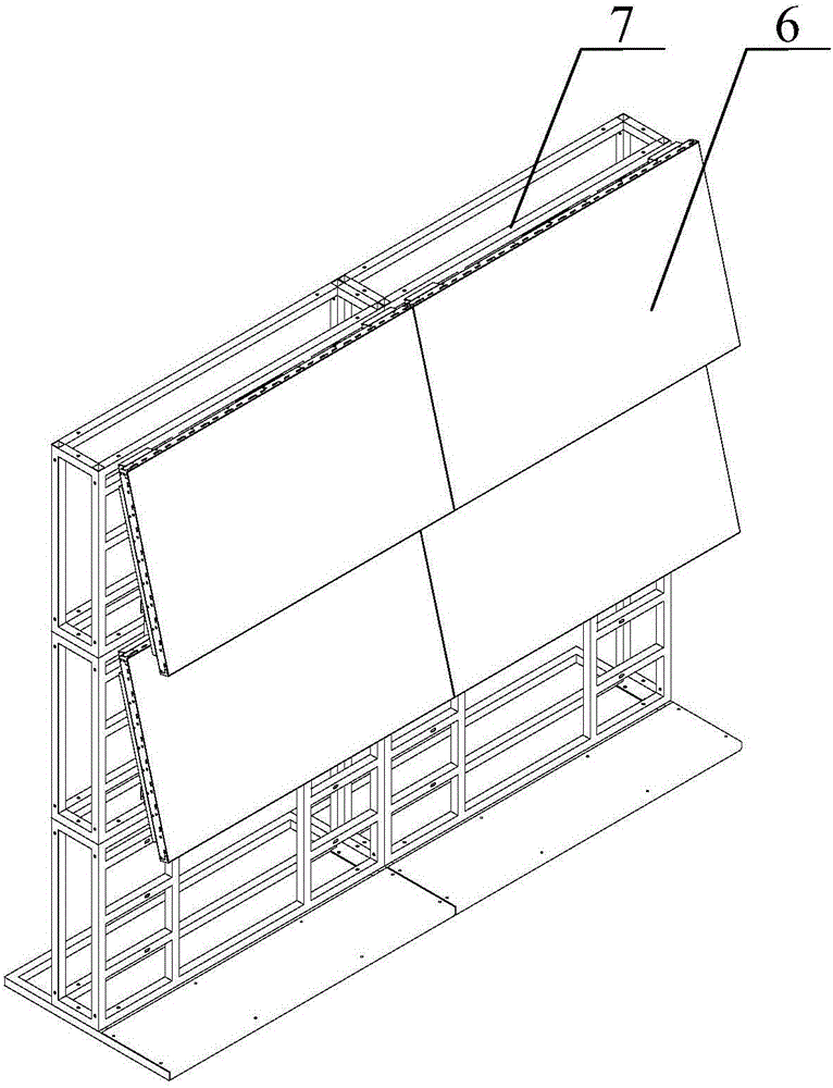 Turnover device and combined screen system