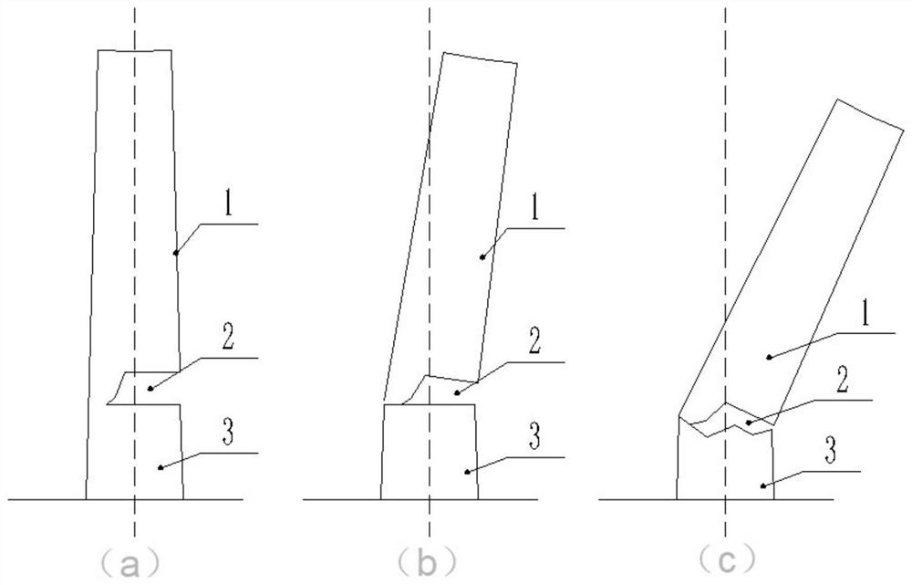 Method for high-notch blasting demolition of thin-wall reinforced concrete chimney