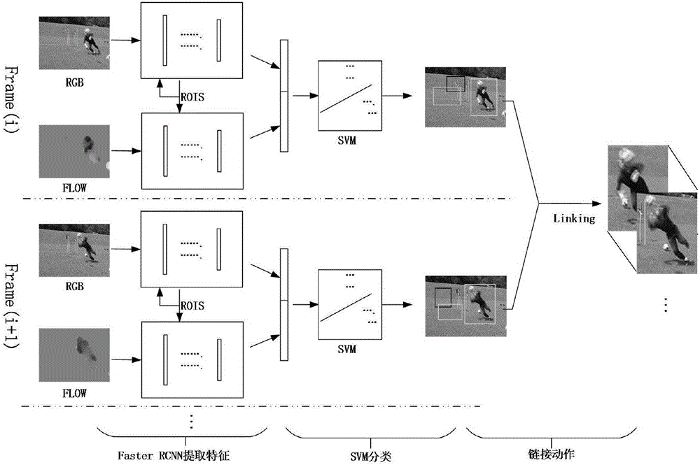 Action detection model based on convolutional neural network