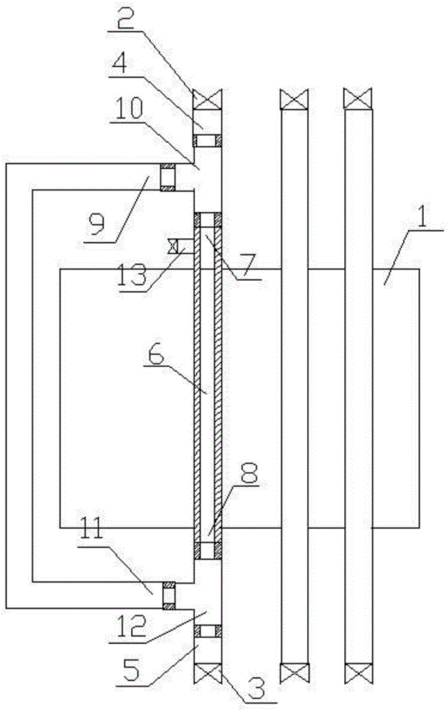 Method for repairing cooling water pipe of blast furnace on line