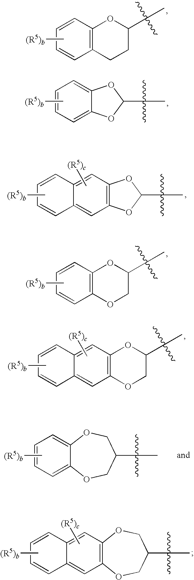 Use of benzo-fused heterocyle sulfamide derivatives for the treatment of anxiety