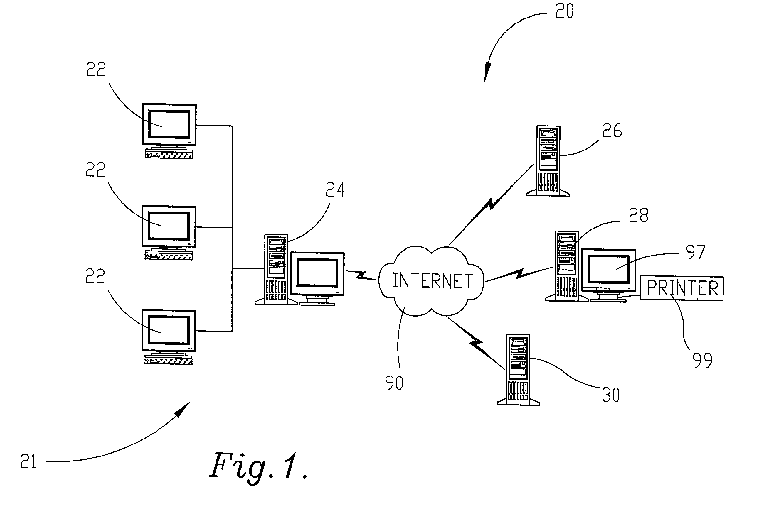 Computer network having context sensitive and interactive multimedia applications and controls, forming dynamic user interfaces on local computer terminals