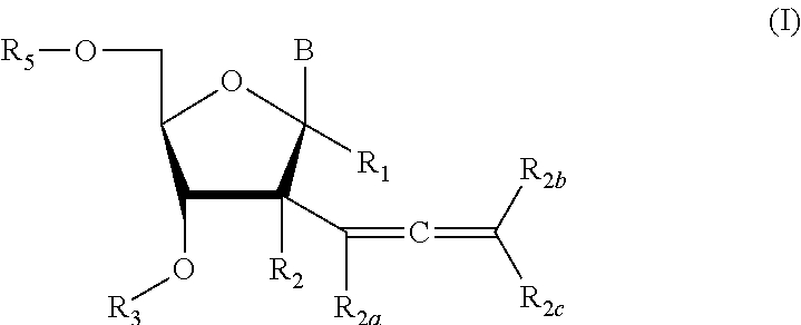 2'allene-substituted nucleoside derivatives