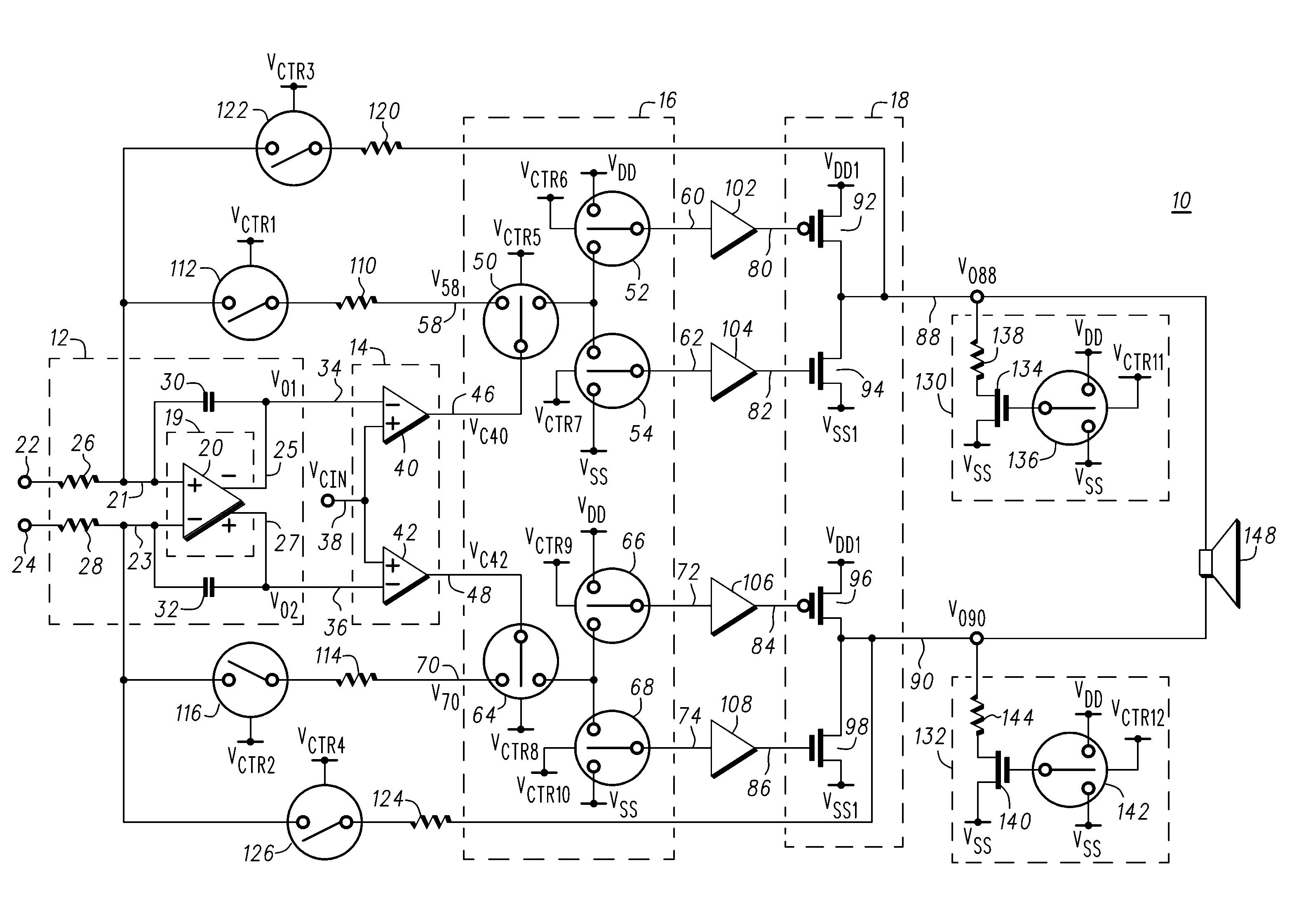 Amplification circuit and method therefor