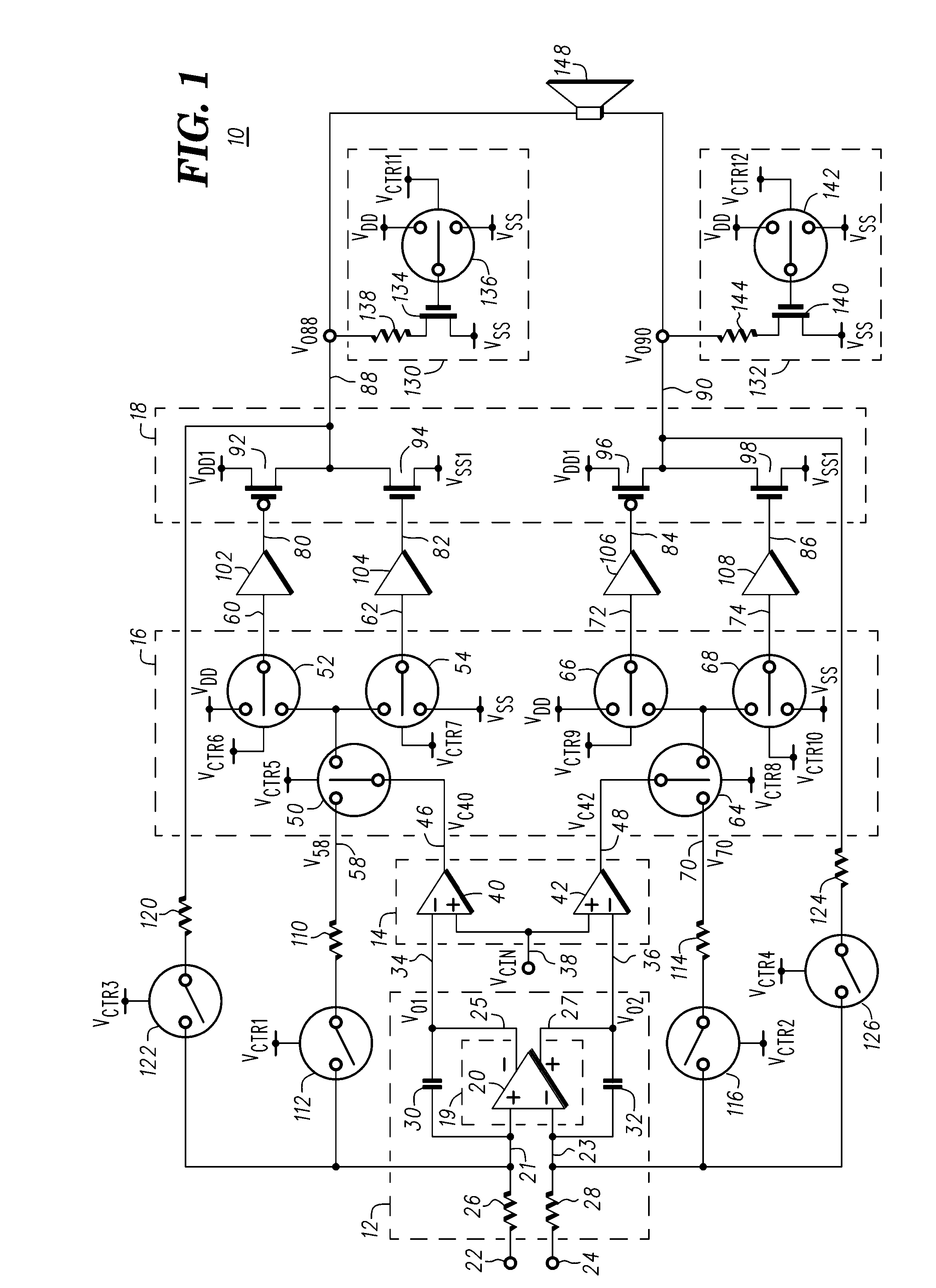 Amplification circuit and method therefor