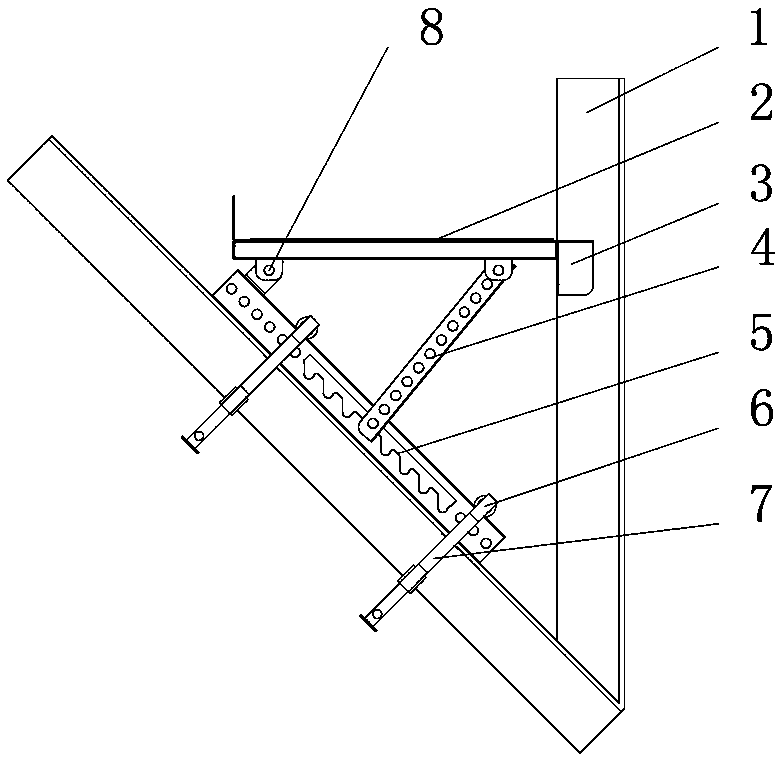 Novel iron tower standing device