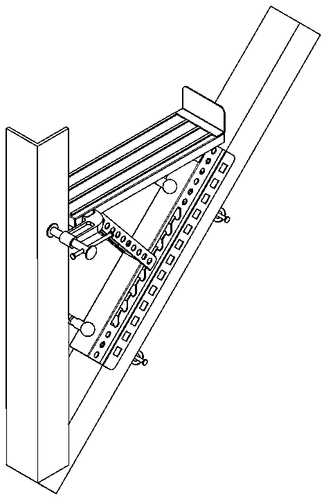 Novel iron tower standing device