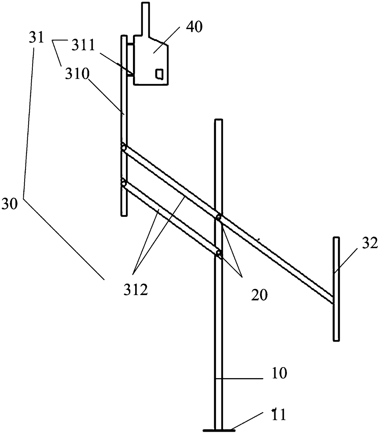 Simple punching device and construction method thereof