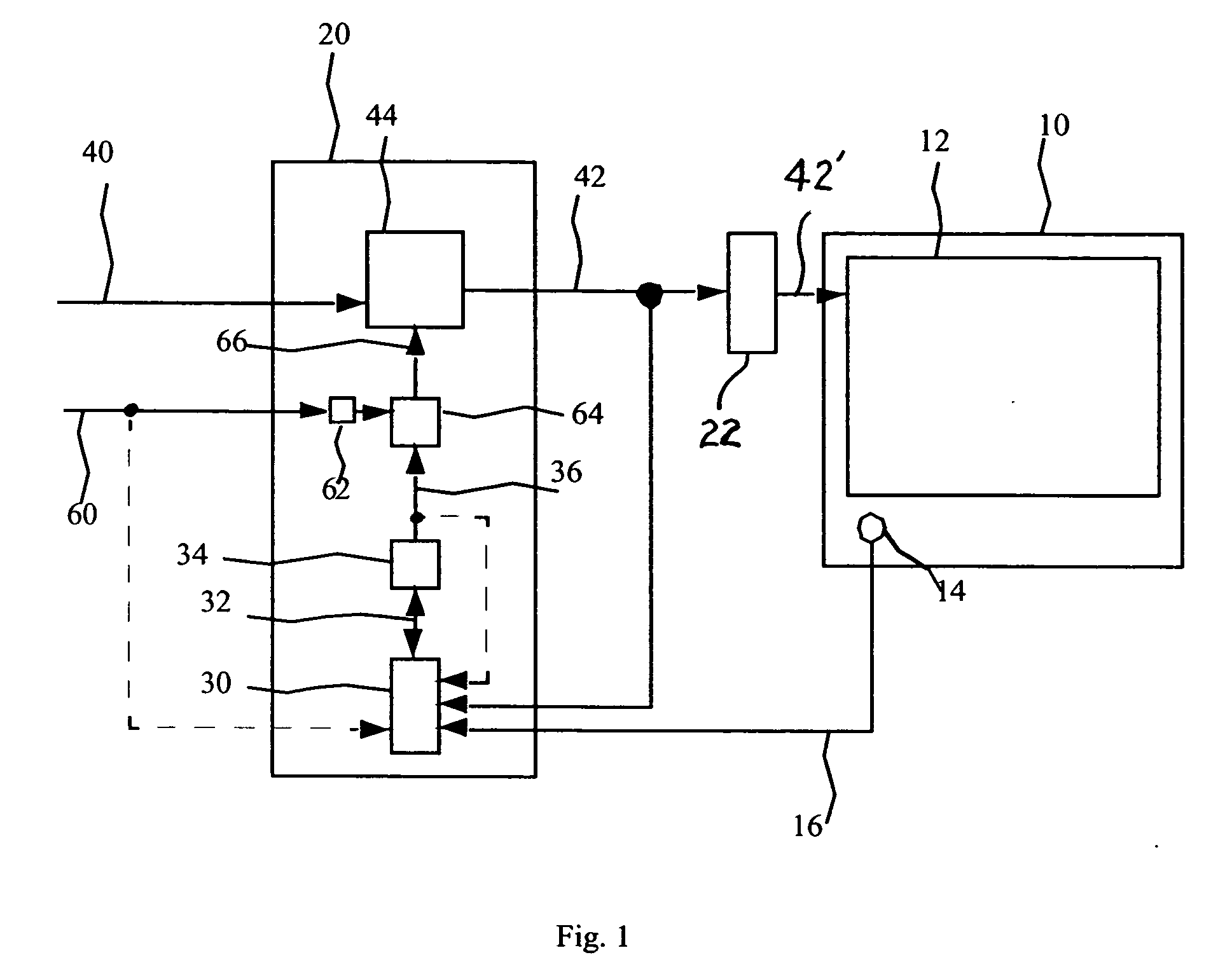 System for controlling an OLED display