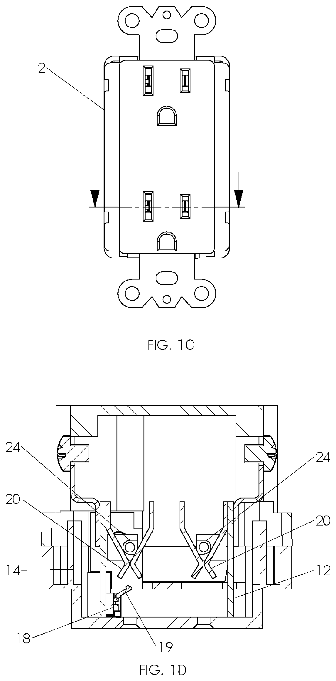 Systems and methods using electrical receptacles for integrated power control, communication and monitoring over at least one power line