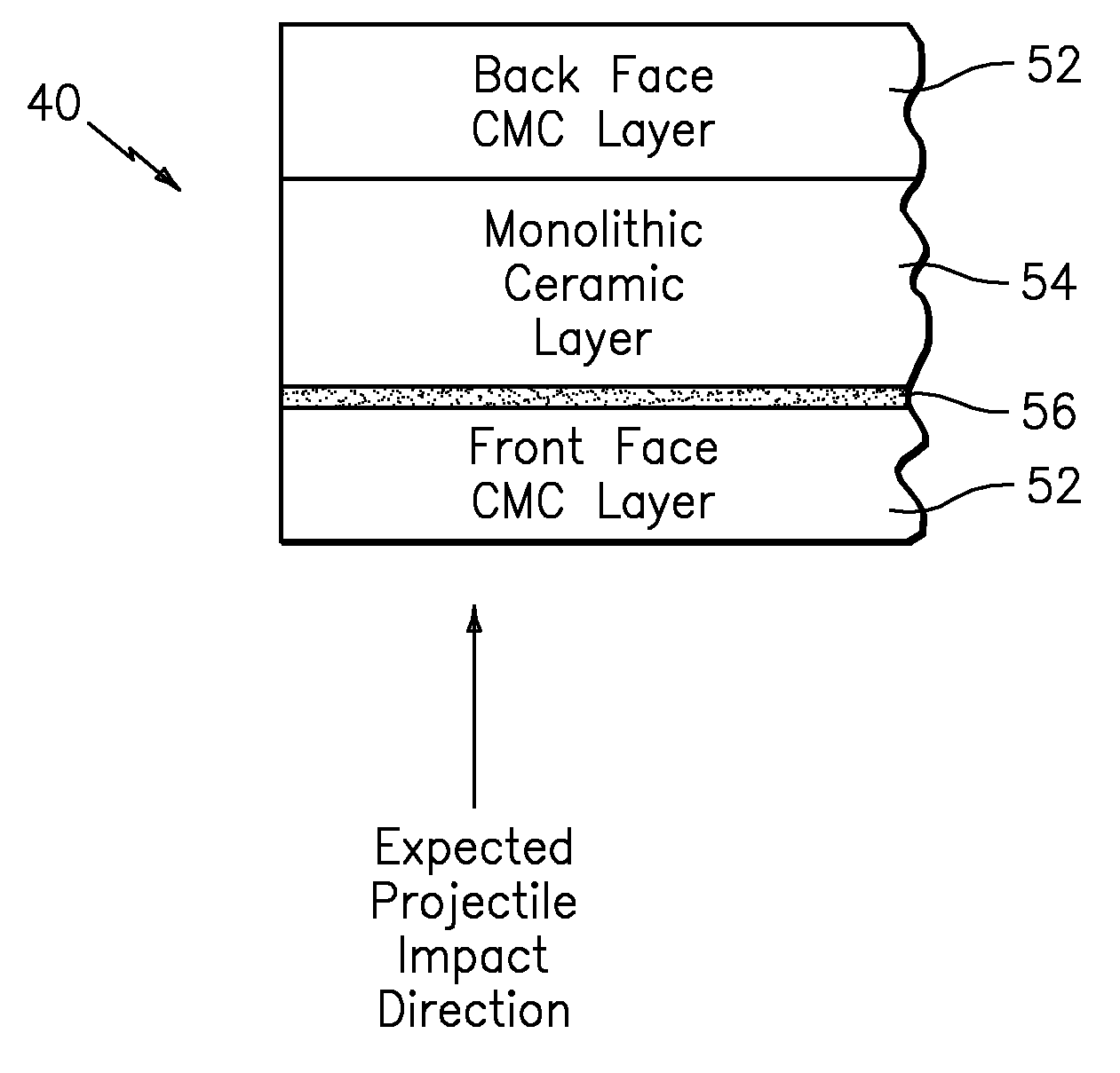 Lightweight projectile resistant armor system with surface enhancement