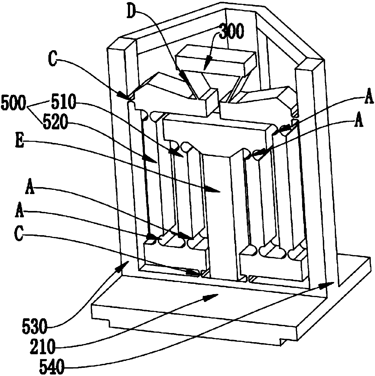 A xyz three-degree-of-freedom precision positioning device