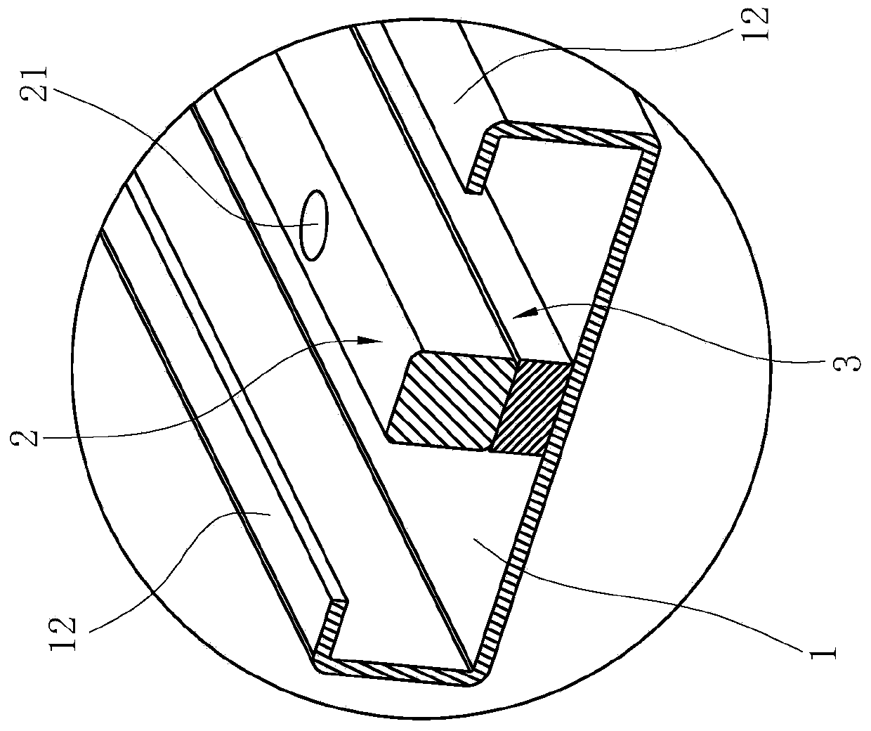 Shake-proof guide rail device for compact shelving