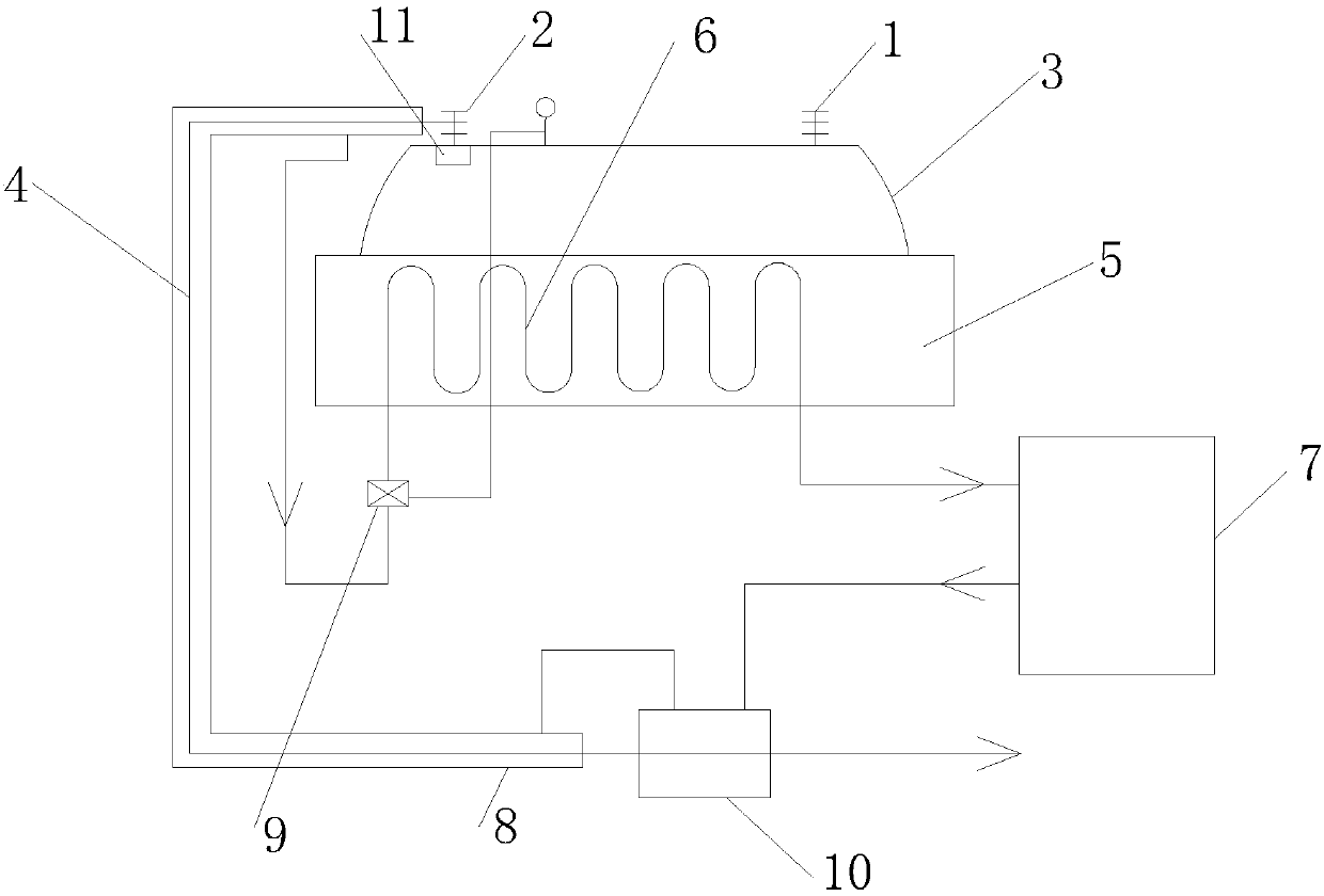 Gas supply and heat preserving system of liquefied gas vehicle