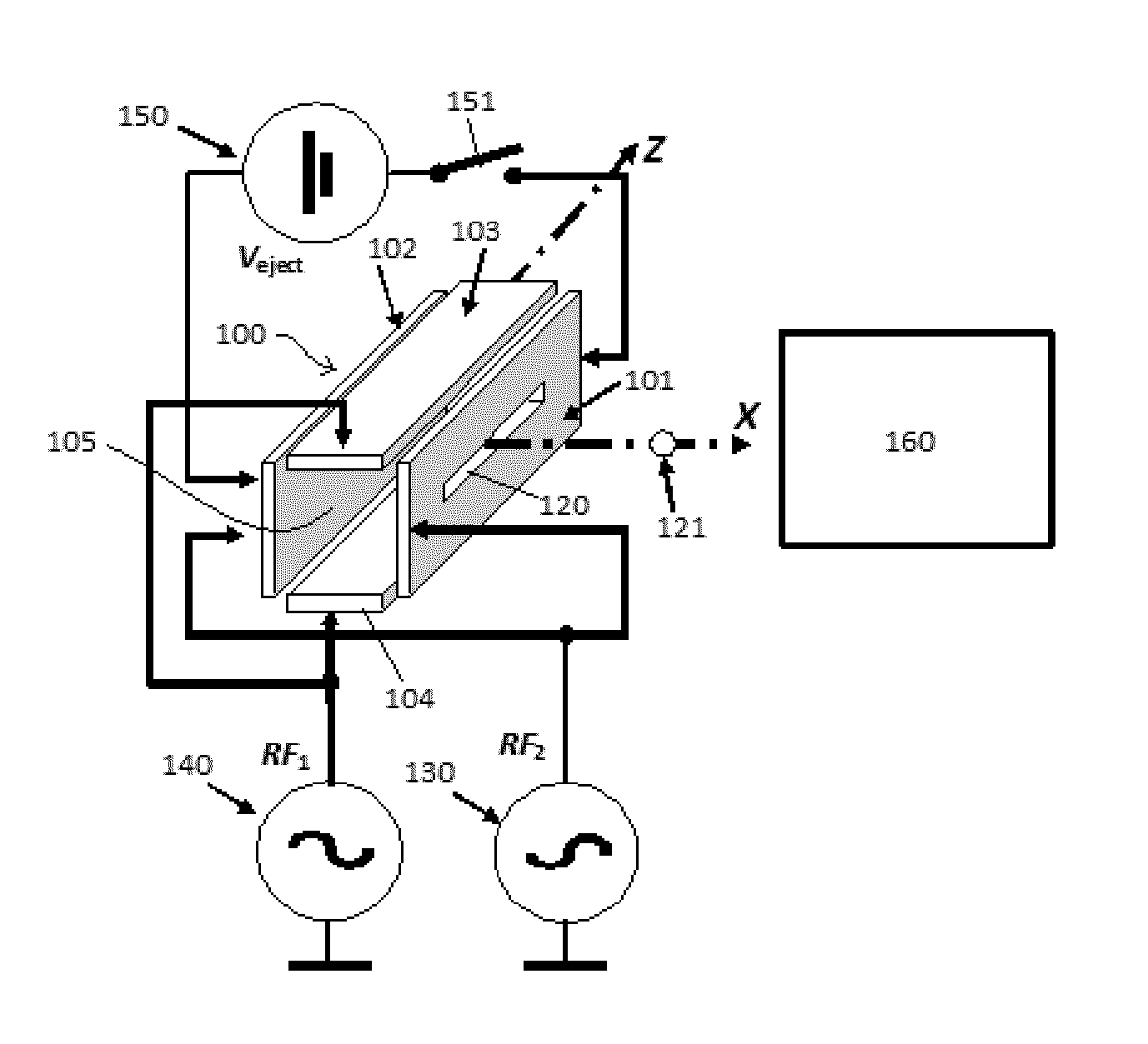 Ion injection from a quadrupole ion trap