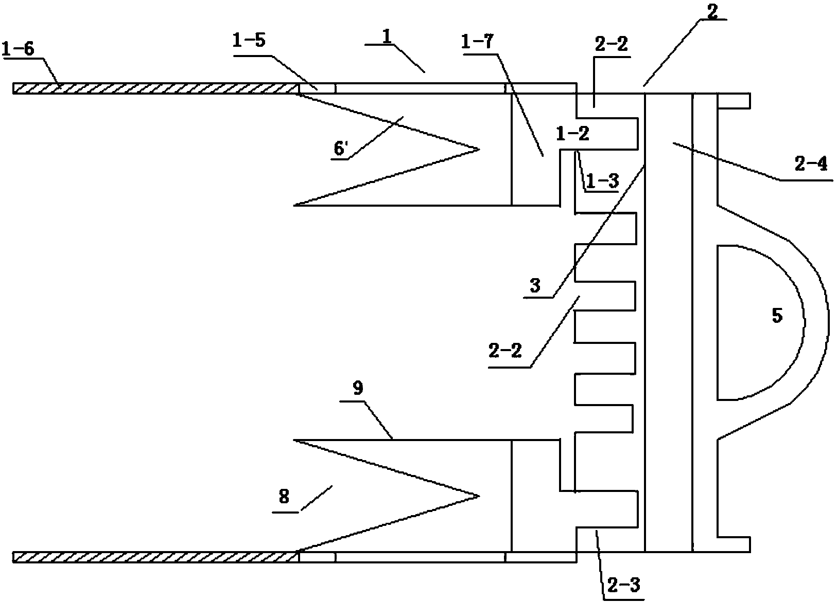 Wheel-track-adjustable trailer frame and working method thereof