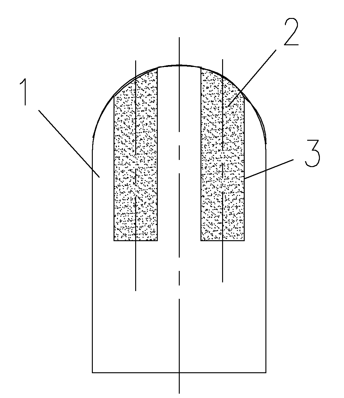 Polycrystalline diamond-hard alloy composite rock breaking button down-the-hole bit and manufacturing process thereof