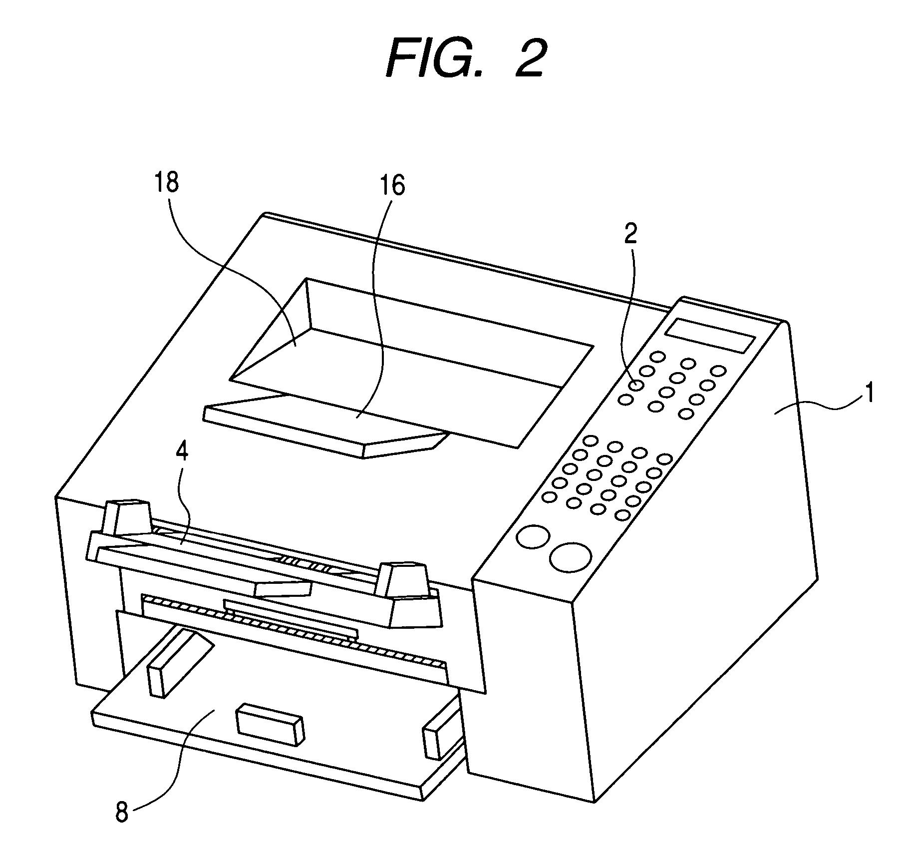 Image reading and recording apparatus having a cartridge dismounting space between a fixing unit and an exposing unit