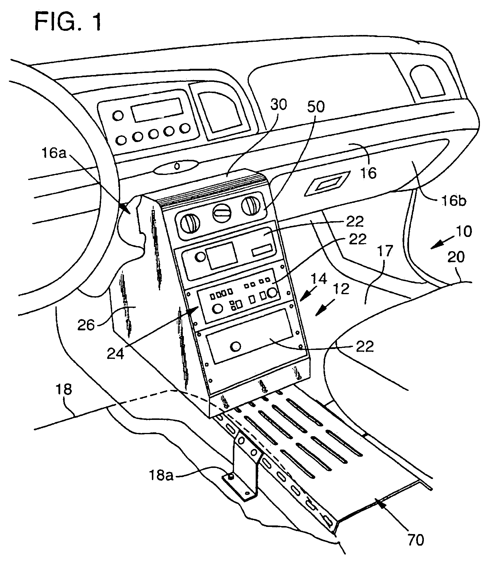 Vehicle equipment console