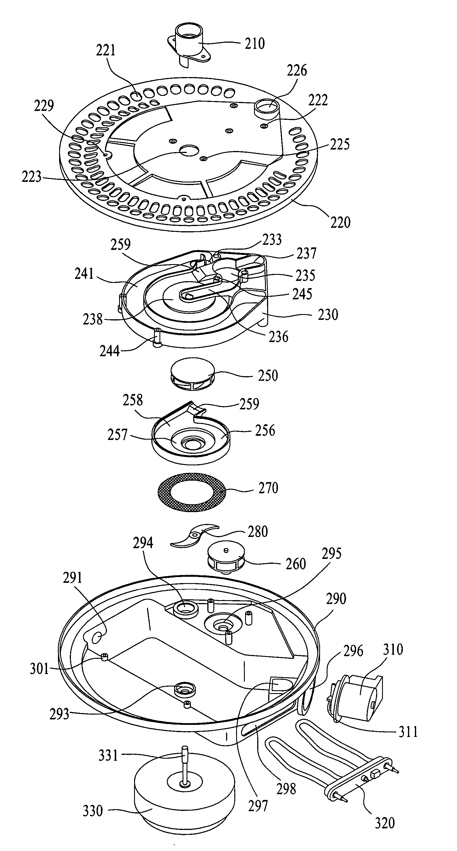 Sump assembly for dishwasher