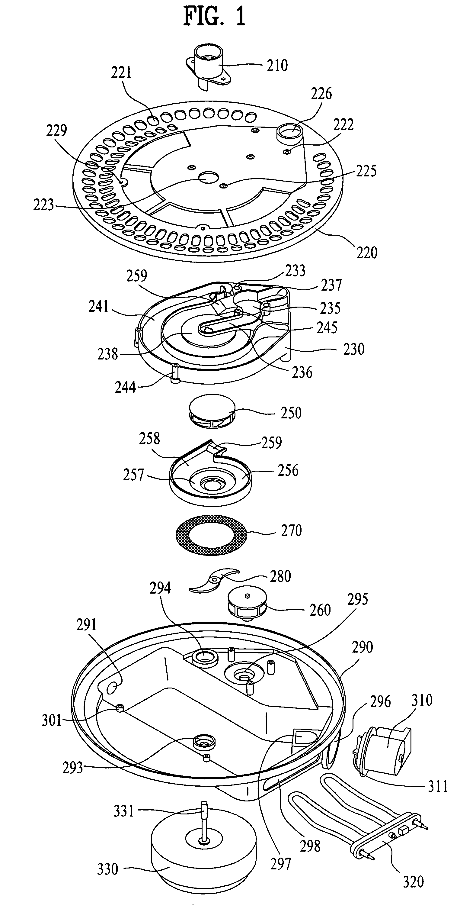 Sump assembly for dishwasher