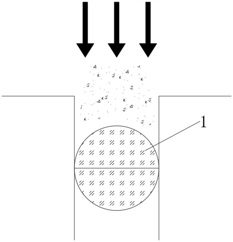 Scatter coating type oil-containing sediment treatment method
