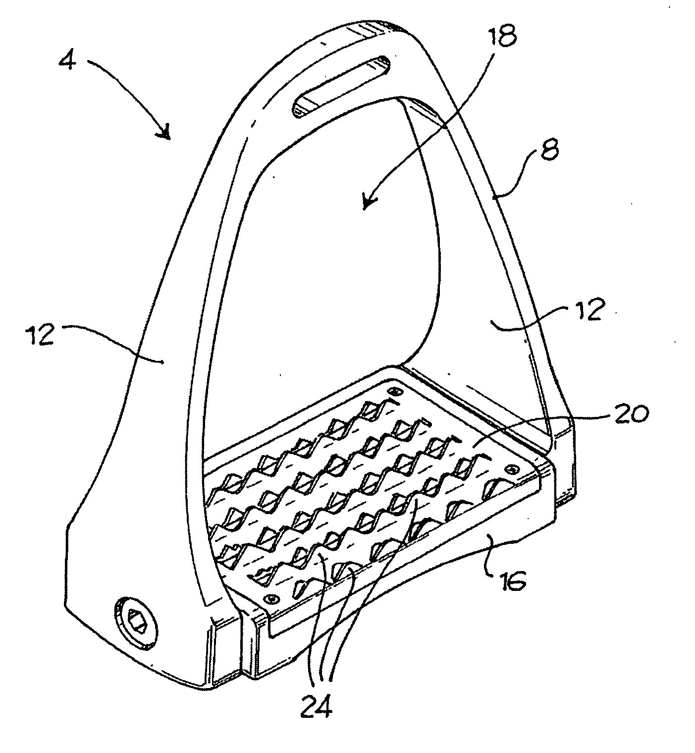 Stirrup for Harness and Method of Producing the Same