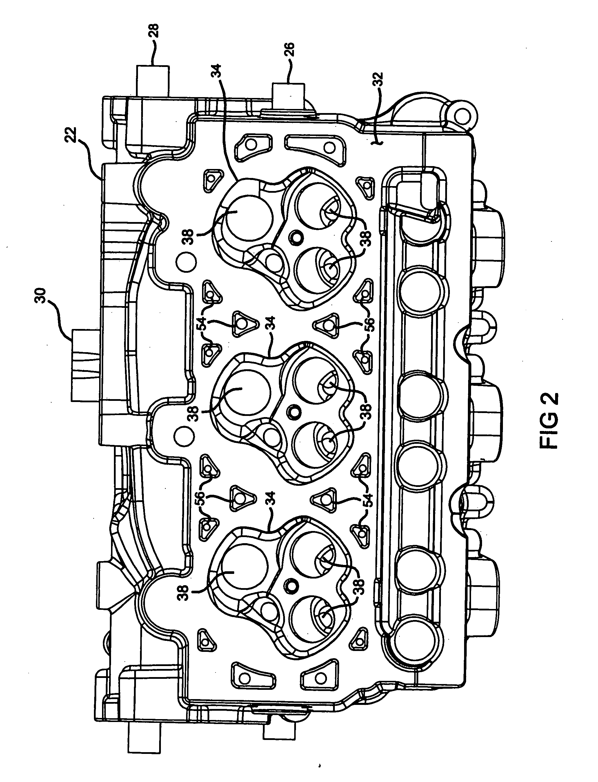 Cylinder head with integrated exhaust manifold